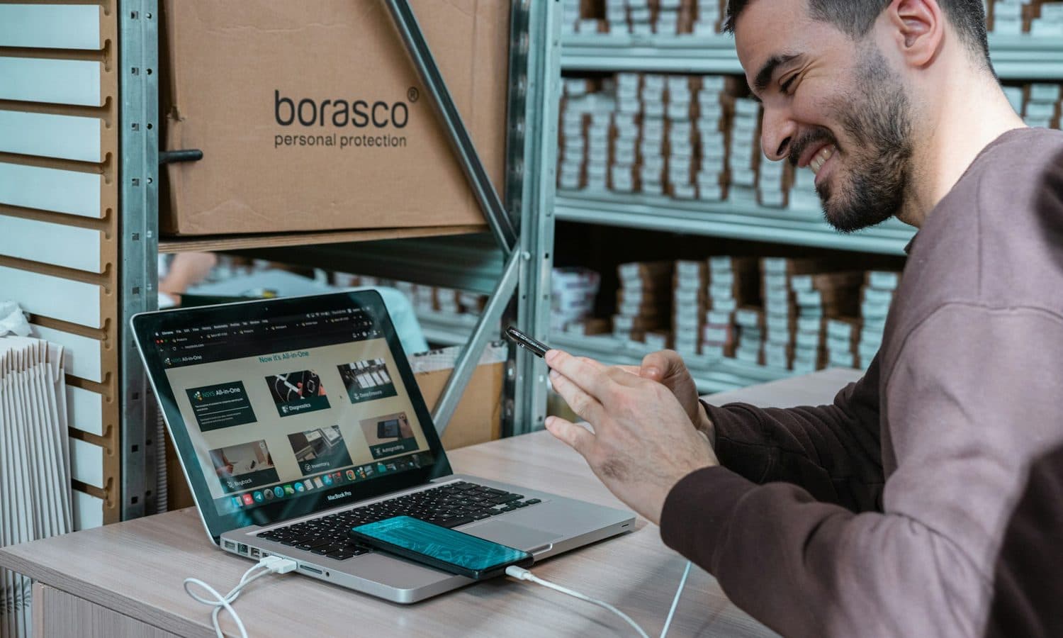 Merchant fulfilling an order from their warehouse